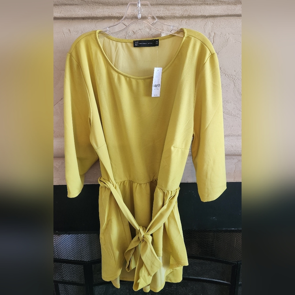 Lime green New York & Company dress, size XXL
